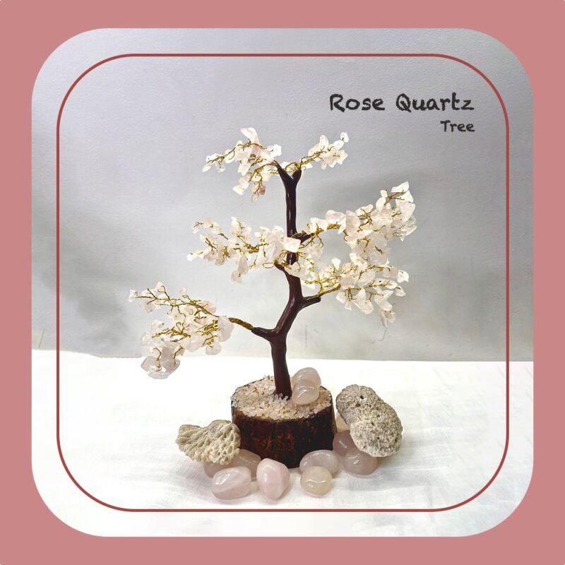 Rose Quartz Crystal Tree