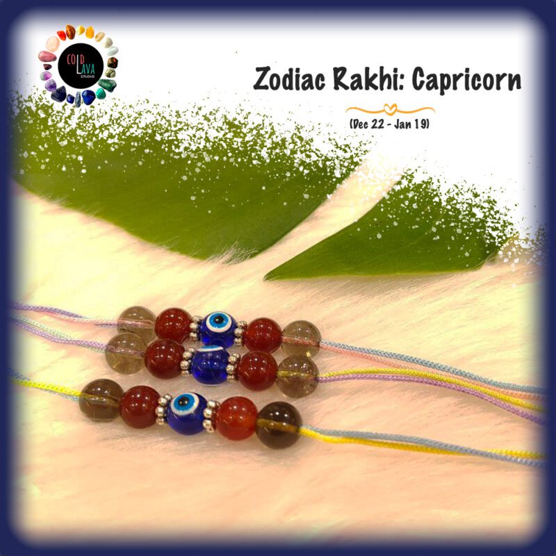 crystal healing rakhi for raksha bandhan 2023 for zodiac sign of Aries. celebrate bhaidooj, rakshabandhan, bhabhi rakhi, lumbha,