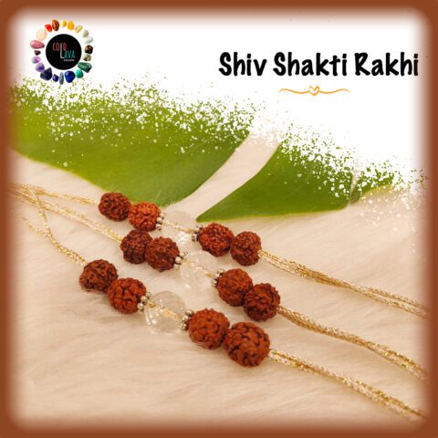 crystal healing rakhi for raksha bandhan 2023 for zodiac sign of Aries. celebrate bhaidooj, rakshabandhan, bhabhi rakhi, lumbha,