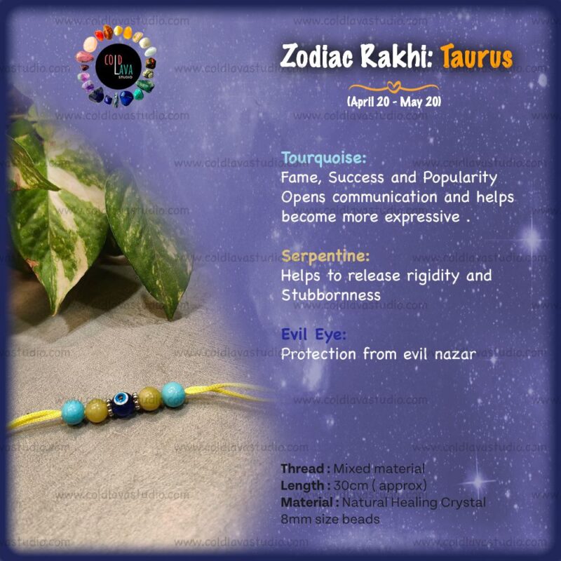 crystal healing rakhi for raksha bandhan 2023 for zodiac sign of Aries. celebrate bhaidooj, rakshabandhan, bhabhi rakhi, lumbha,