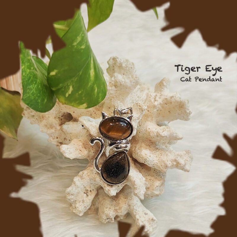 Tiger Eye Cat Pendant